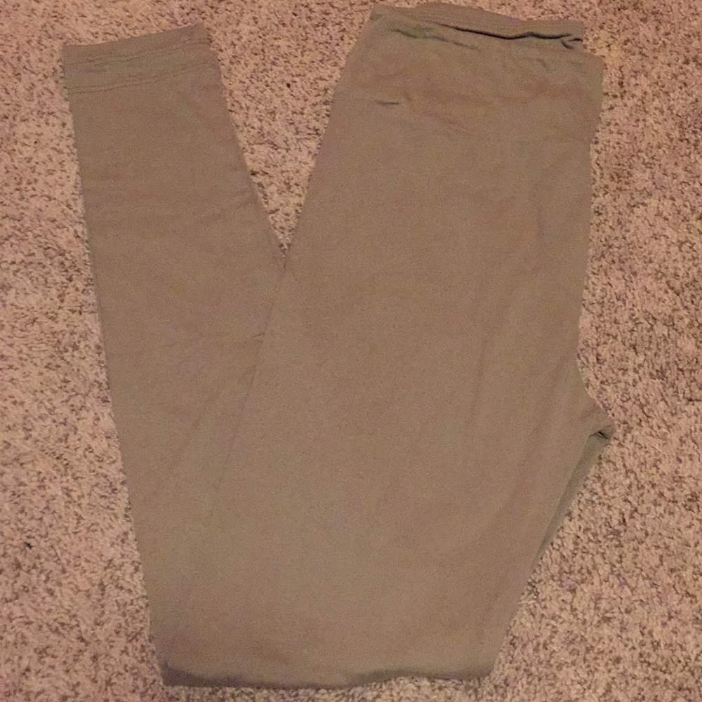 LuLaRoe leggings dark tan one size